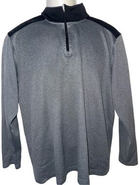Men's Gray Quarter-Zip Performance Sweatshirt